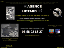 Tablet Screenshot of detectivepriveparis.com